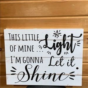 Light up slogan board